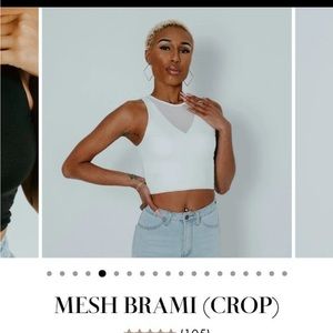 Brami mesh black white crop bundle